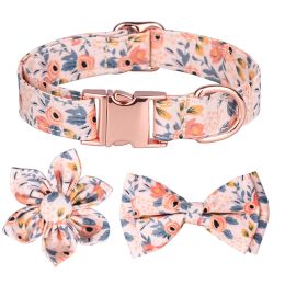 Detachable Hexapetalous Flowers Dog Collar