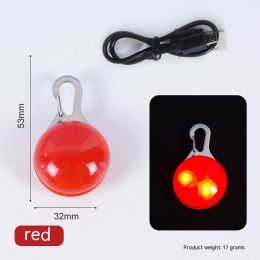 Pet Supplies Rechargeable LED Night Travel Anti-lost Warning Light Pendant