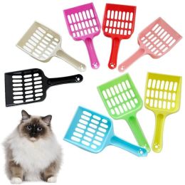 Cat Litter Scoop Pooper Scoopers Pets Litter Sand Shovel Pet Shit Artifact Dogs Shovel Pet Cleanning Tool (Color: Red)