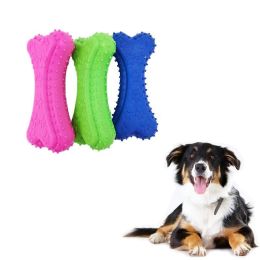 Pet TPR Rubber Toy Footprint Biscuit Dog Toy Dog Training Toy Solid Candy Color Molar Resistant Bite Cleaning Teeth (Color: Green)