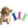 TPR Pet Interactive Four-hole Size Dog Molar Soft Gum Bite-resistant Toy Pet Supplies