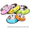 Pet Feeding Bowls Stainless Steel Non-slip Dog Bowl Durable Anti-fall Cat Puppy Feeder For Dogs Teddy Golden Retriever